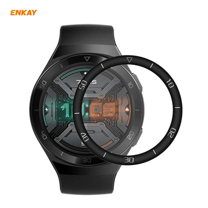 For Huawei Watch GT 2e 46mm ENKAY Hat-Prince 3D Full Screen Soft PC Edge + PMMA HD Screen Protector Film, With Scale, Without Scale