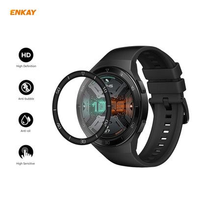 For Huawei Watch GT 2e 46mm ENKAY Hat-Prince 3D Full Screen Soft PC Edge + PMMA HD Screen Protector Film, With Scale, Without Scale