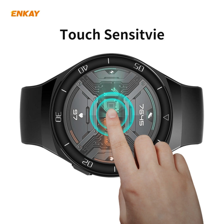 For Huawei Watch GT 2e 46mm ENKAY Hat-Prince 3D Full Screen Soft PC Edge + PMMA HD Screen Protector Film, With Scale, Without Scale