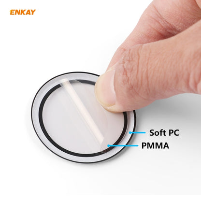For Huawei Watch GT 2e 46mm 2 PCS ENKAY Hat-Prince 3D Full Screen Soft PC Edge + PMMA HD Screen Protector Film, With Scale, Without Scale