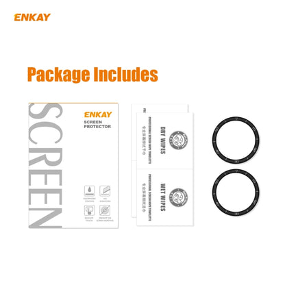 For Huawei Watch GT 2e 46mm 2 PCS ENKAY Hat-Prince 3D Full Screen Soft PC Edge + PMMA HD Screen Protector Film, With Scale, Without Scale