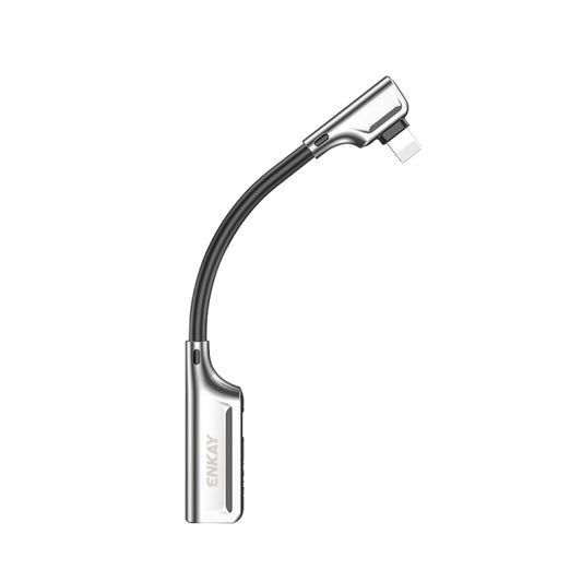 ENKAY ENK-AT102 8 Pin to 8 Pin Charging + 8 Pin Audio Interfaces Charging and Listening to Songs Zinc Alloy Adapter Converter, 8 Pin Charging + 8 Pin Audio