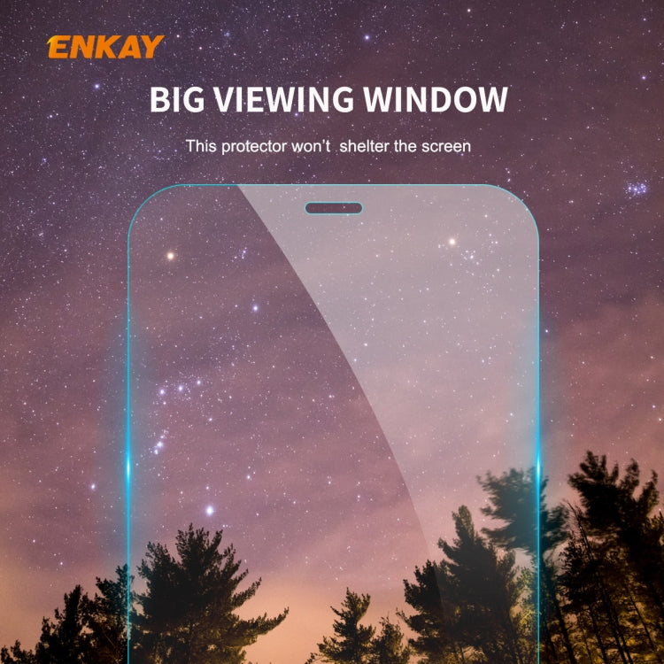 2 PCS ENKAY Hat-Prince 0.26mm 9H 2.5D Curved Edge Explosion-proof Tempered Glass Film, For iPhone 12 mini, For iPhone 12 / 12 Pro, For iPhone 12 Pro Max