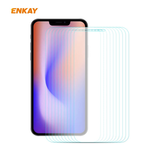 10 PCS ENKAY Hat-Prince Film en verre trempé anti-explosion incurvé 2.5D de 0,26 mm 9H, pour iPhone 12 mini, pour iPhone 12 / 12 Pro, pour iPhone 12 Pro Max