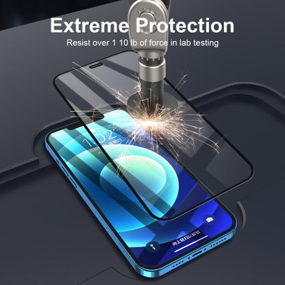 ENKAY Hat-Prince Full Glue 0.26mm 9H 2.5D Tempered Glass Full Coverage Film, For iPhone 12 mini, For iPhone 12 / 12 Pro, For iPhone 12 Pro Max