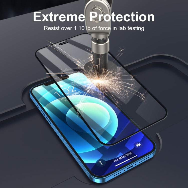 2 PCS ENKAY Hat-Prince Full Glue 0.26mm 9H 2.5D Tempered Glass Full Coverage Film, For iPhone 12 mini 2 PCS, For iPhone 12 / 12 Pro 2 PCS, For iPhone 12 Pro Max 2 PCS