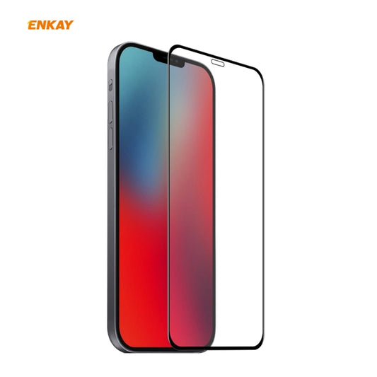 Verre trempé ENKAY Hat-Prince 0.26mm 9H 6D incurvé à couverture complète, Pour iPhone 12 mini, Pour iPhone 12 / 12 Pro, Pour iPhone 12 Pro Max