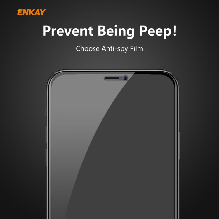 ENKAY Hat-Prince 0.26mm 9H 6D Privacy Anti-spy Full Screen Tempered Glass Film, For iPhone 12 mini 5.4, For iPhone 12 / 12 Pro 6.1, For iPhone 12 Pro Max 6.7