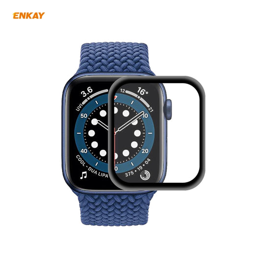 Pour Apple Watch Series 6/5/4/SE 44mm Film de protection d'écran PET incurvé à chaud 3D plein écran ENKAY Hat-Prince, pour Apple Watch Series 6/5/4/SE 44mm