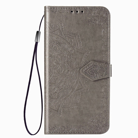 Mandala Flower Embossed Horizontal Flip Leather Case with Bracket / Card Slot / Wallet / Lanyard, For OPPO A52, For OPPO A92S, For OPPO Realme C12, For OPPO Realme C15, For OPPO A52 5G