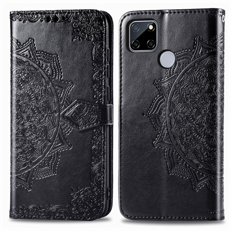 Mandala Flower Embossed Horizontal Flip Leather Case with Bracket / Card Slot / Wallet / Lanyard, For OPPO A52, For OPPO A92S, For OPPO Realme C12, For OPPO Realme C15, For OPPO A52 5G