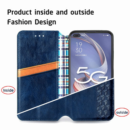 Cubic Grid Pressed Horizontal Flip Magnetic PU Leather Case with Holder & Card Slots & Wallet, For OPPO A92S, For OPPO Realme C12, For OPPO Realme C15, For Huawei Honor 30 Lite