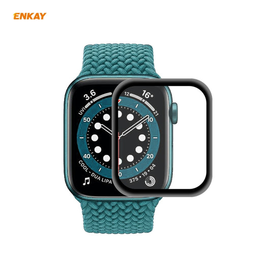 Film de protection d'écran ENKAY Hat-Prince 3D pleine écran, bords PC souples + PMMA HD, pour Apple Watch 6/5/4/SE 44mm, pour Apple Watch 6/5/4/SE 40mm