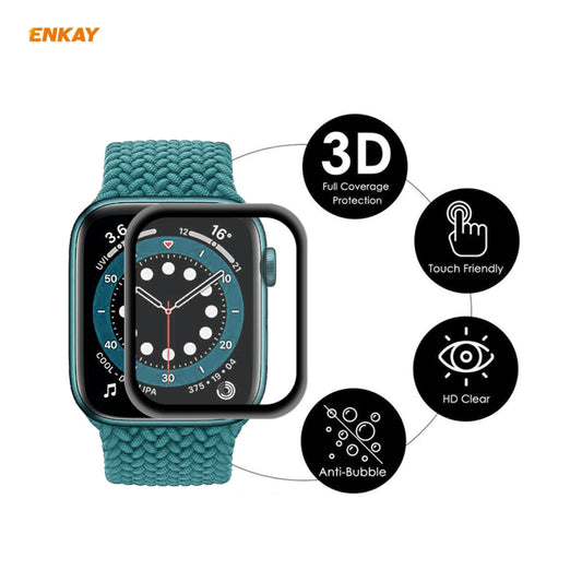 5 films protecteurs d'écran HD ENKAY Hat-Prince 3D plein écran souple PC Edge + PMMA, pour Apple Watch 6/5/4/SE 44 mm, pour Apple Watch 6/5/4/SE 40 mm