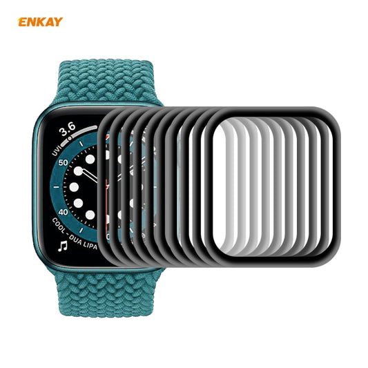 10 films de protection d'écran ENKAY Hat-Prince 3D Full Screen Soft PC Edge + PMMA HD, pour Apple Watch 6/5/4/SE 44 mm, pour Apple Watch 6/5/4/SE 40 mm
