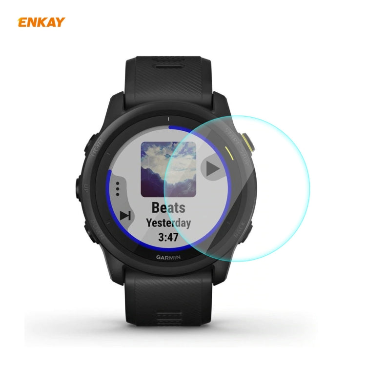 For Garmin Forerunner 745 ENKAY Hat-Prince 0.2mm 9H 2.15D Curved Edge Tempered Glass Film, 1 PCS, 2 PCS, 5 PCS, 10 PCS