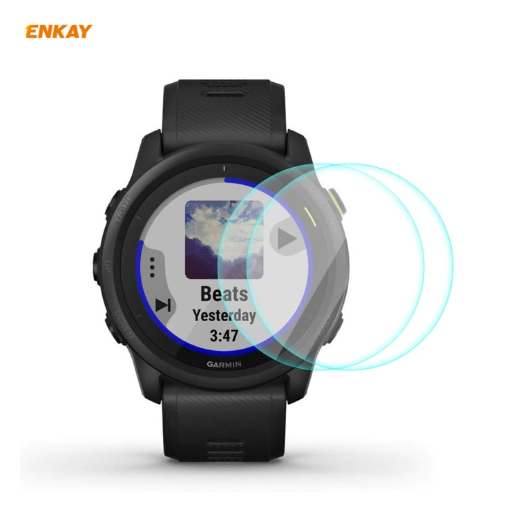 For Garmin Forerunner 745 ENKAY Hat-Prince 0.2mm 9H 2.15D Curved Edge Tempered Glass Film, 1 PCS, 2 PCS, 5 PCS, 10 PCS