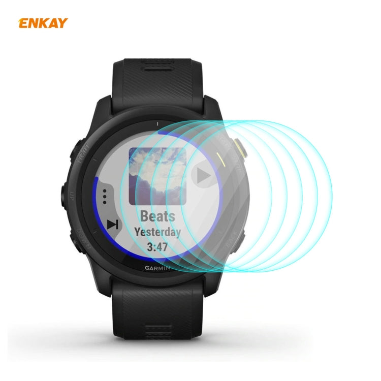 For Garmin Forerunner 745 ENKAY Hat-Prince 0.2mm 9H 2.15D Curved Edge Tempered Glass Film, 1 PCS, 2 PCS, 5 PCS, 10 PCS