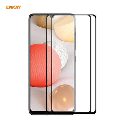 2 PCS ENKAY Hat-Prince Full Glue 0.26mm 9H 2.5D Tempered Glass Full Coverage Film, For Samsung Galaxy M51, For Samsung Galaxy A42 5G, For Xiaomi Poco X3 / X3 NFC