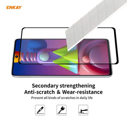 10 PCS ENKAY Hat-Prince Full Glue 0.26mm 9H 2.5D Tempered Glass Full Coverage Film, For Samsung Galaxy M51, For Samsung Galaxy A42 5G, For Xiaomi Poco X3 / X3 NFC(10pcs)