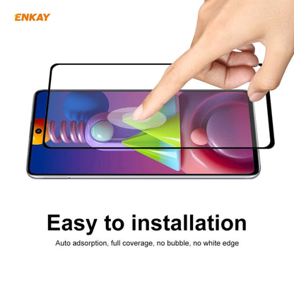 10 PCS ENKAY Hat-Prince Full Glue 0.26mm 9H 2.5D Tempered Glass Full Coverage Film, For Samsung Galaxy M51, For Samsung Galaxy A42 5G, For Xiaomi Poco X3 / X3 NFC(10pcs)