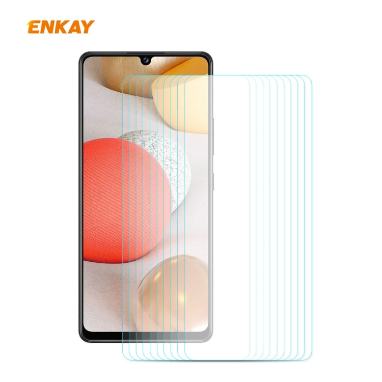 10 PCS ENKAY Hat-Prince 0.26mm 9H 2.5D Curved Edge Tempered Glass Film, For Samsung Galaxy M51, For Samsung Galaxy A42 5G, For Xiaomi Poco X3 / X3 NFC