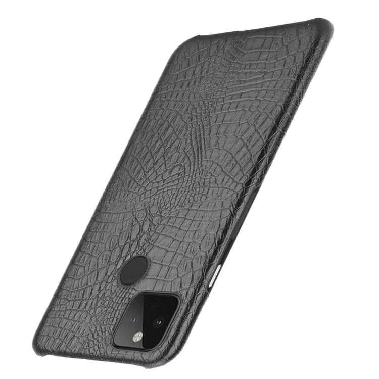 For Google Pixel 4a 5G Shockproof Crocodile Texture PC + PU Case, For Google Pixel 4a 5G