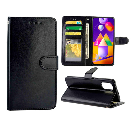Crazy Horse Texture Leather Horizontal Flip Protective Case with Holder & Card Slots & Wallet & Photo Frame, For Samsung Galaxy M31S, For Samsung Samsung Galaxy M31S, For Samsung Galaxy Note20, For Samsung Galaxy A01 Core