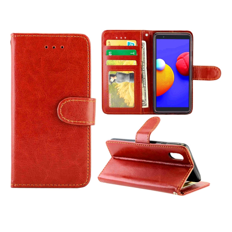 Crazy Horse Texture Leather Horizontal Flip Protective Case with Holder & Card Slots & Wallet & Photo Frame, For Samsung Galaxy M31S, For Samsung Samsung Galaxy M31S, For Samsung Galaxy Note20, For Samsung Galaxy A01 Core