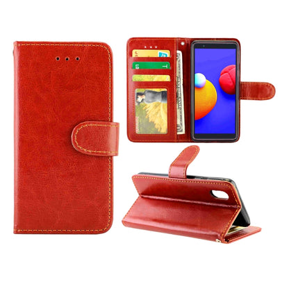 Crazy Horse Texture Leather Horizontal Flip Protective Case with Holder & Card Slots & Wallet & Photo Frame, For Samsung Galaxy M31S, For Samsung Samsung Galaxy M31S, For Samsung Galaxy Note20, For Samsung Galaxy A01 Core