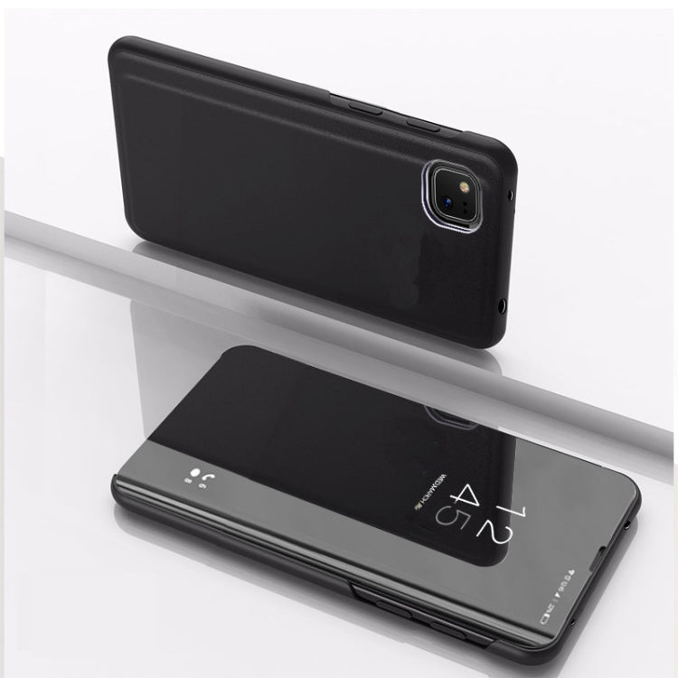 Plated Mirror Horizontal Flip Leather Case with Holder, For OPPO Realme C11, For OPPO Realme C15, For OPPO A53 2020, For OPPO Realme 7, For OPPO Realme 7 Pro