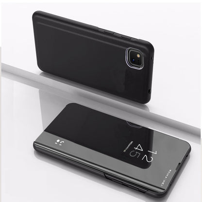 Plated Mirror Horizontal Flip Leather Case with Holder, For OPPO Realme C11, For OPPO Realme C15, For OPPO A53 2020, For OPPO Realme 7, For OPPO Realme 7 Pro