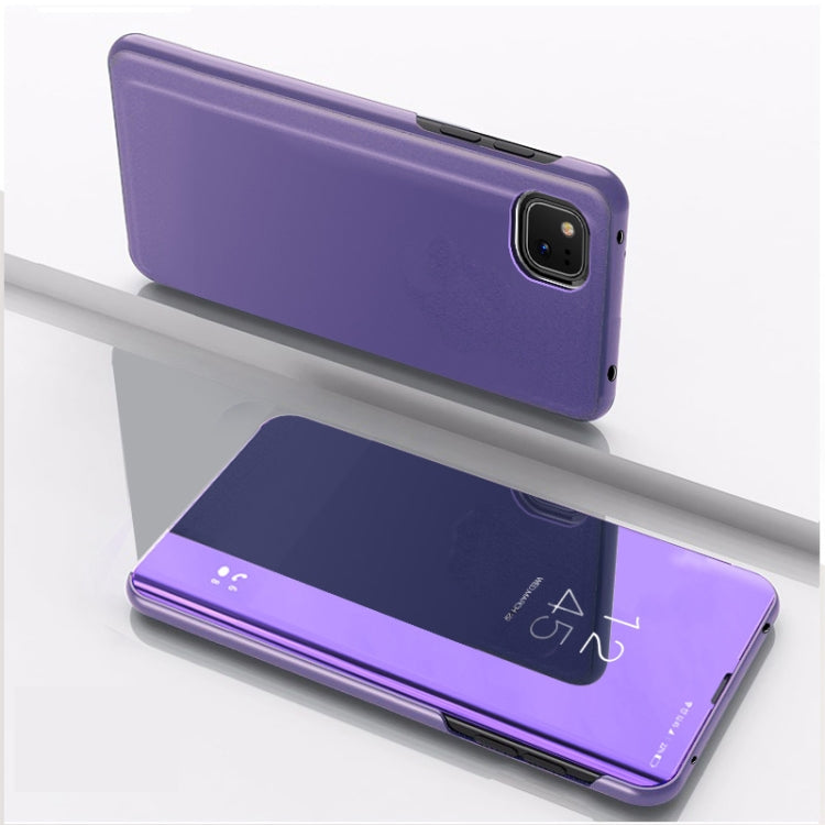 Plated Mirror Horizontal Flip Leather Case with Holder, For OPPO Realme C11, For OPPO Realme C15, For OPPO A53 2020, For OPPO Realme 7, For OPPO Realme 7 Pro