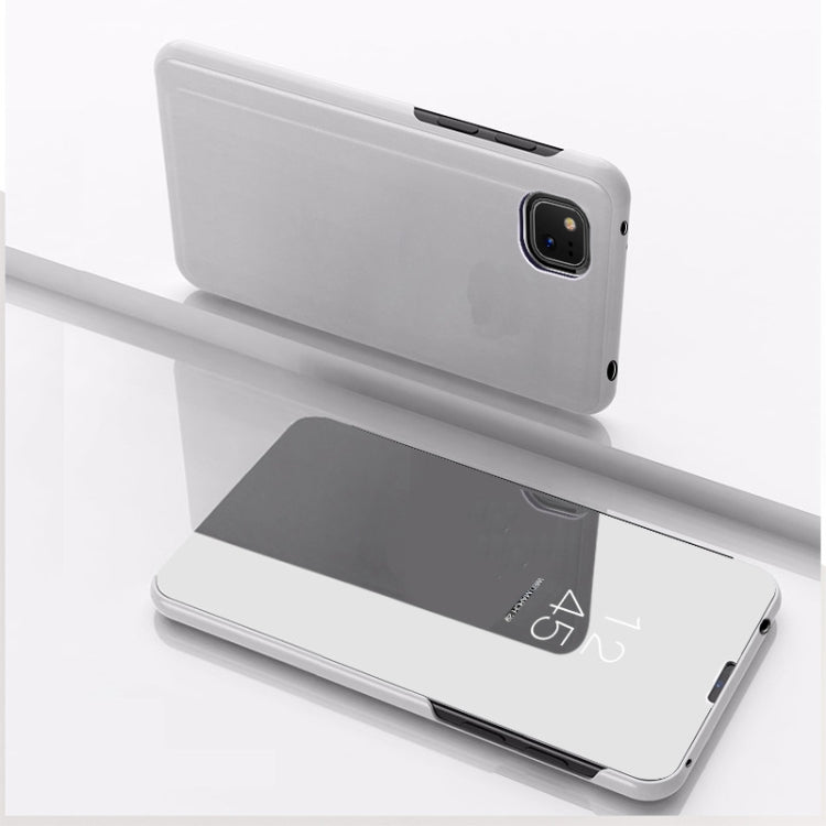 Plated Mirror Horizontal Flip Leather Case with Holder, For OPPO Realme C11, For OPPO Realme C15, For OPPO A53 2020, For OPPO Realme 7, For OPPO Realme 7 Pro