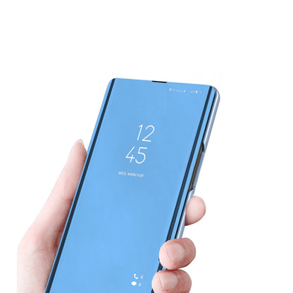 Plated Mirror Horizontal Flip Leather Case with Holder, For OPPO Realme C11, For OPPO Realme C15, For OPPO A53 2020, For OPPO Realme 7, For OPPO Realme 7 Pro