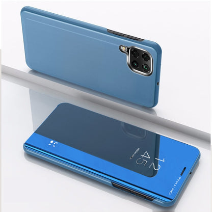 Plated Mirror Horizontal Flip Leather Case with Holder, For OPPO Realme C11, For OPPO Realme C15, For OPPO A53 2020, For OPPO Realme 7, For OPPO Realme 7 Pro