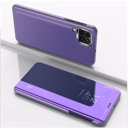 Plated Mirror Horizontal Flip Leather Case with Holder, For OPPO Realme C11, For OPPO Realme C15, For OPPO A53 2020, For OPPO Realme 7, For OPPO Realme 7 Pro