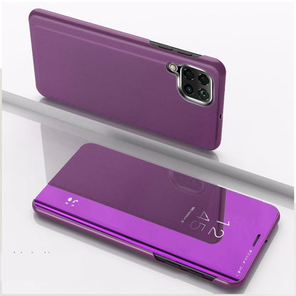 Plated Mirror Horizontal Flip Leather Case with Holder, For OPPO Realme C11, For OPPO Realme C15, For OPPO A53 2020, For OPPO Realme 7, For OPPO Realme 7 Pro