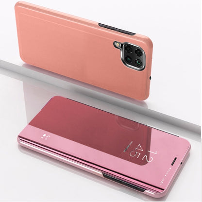 Plated Mirror Horizontal Flip Leather Case with Holder, For OPPO Realme C11, For OPPO Realme C15, For OPPO A53 2020, For OPPO Realme 7, For OPPO Realme 7 Pro