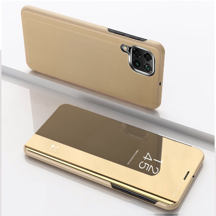 Plated Mirror Horizontal Flip Leather Case with Holder, For OPPO Realme C11, For OPPO Realme C15, For OPPO A53 2020, For OPPO Realme 7, For OPPO Realme 7 Pro