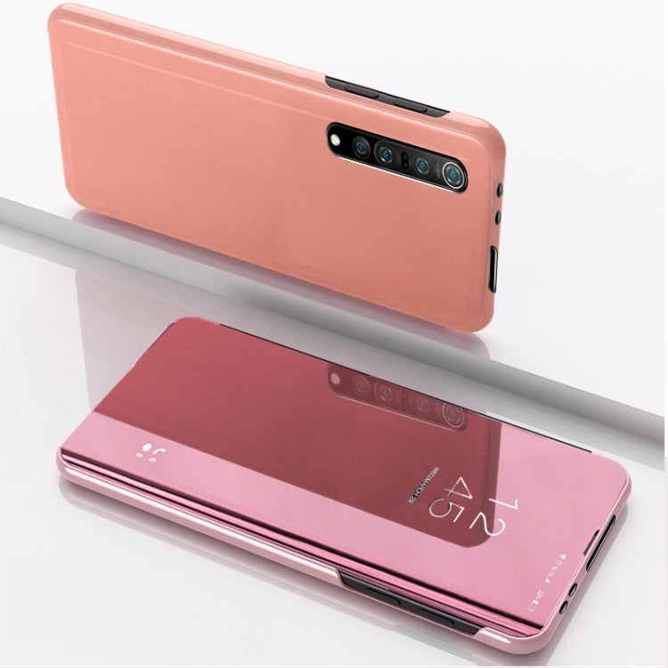 Plated Mirror Horizontal Flip Leather Case with Holder, For OPPO Realme C11, For OPPO Realme C15, For OPPO A53 2020, For OPPO Realme 7, For OPPO Realme 7 Pro