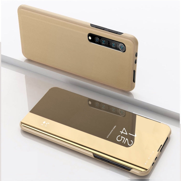 Plated Mirror Horizontal Flip Leather Case with Holder, For OPPO Realme C11, For OPPO Realme C15, For OPPO A53 2020, For OPPO Realme 7, For OPPO Realme 7 Pro