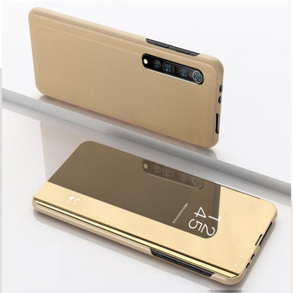 Plated Mirror Horizontal Flip Leather Case with Holder, For OPPO Realme C11, For OPPO Realme C15, For OPPO A53 2020, For OPPO Realme 7, For OPPO Realme 7 Pro