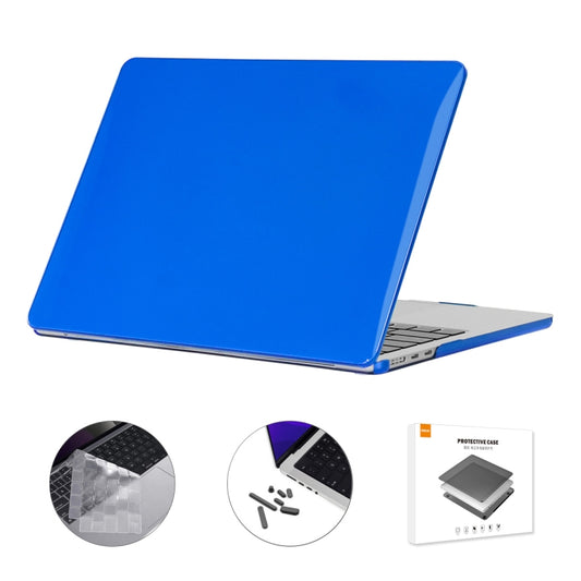Pour MacBook Air 13.6 2022/2024 A2681 M2 / A3113 M3 Version EU Coque de protection ENKAY 3 en 1 en cristal avec film de clavier en TPU / bouchons anti-poussière, 3 en 1 Version EU