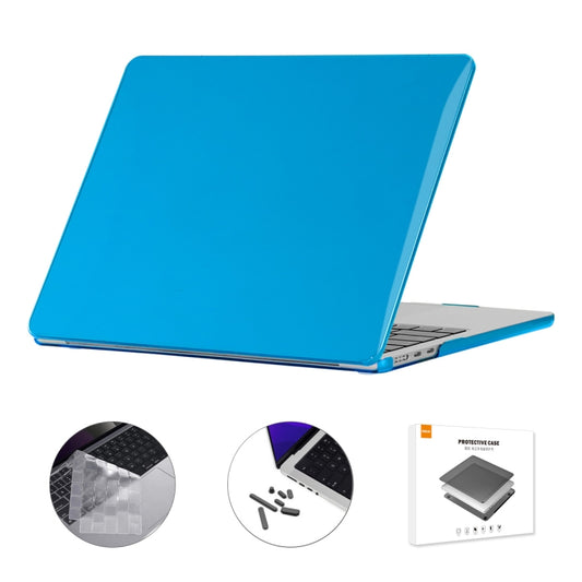 Pour MacBook Air 13.6 2022/2024 A2681 M2 / A3113 M3 Version EU Coque de protection ENKAY 3 en 1 en cristal avec film de clavier en TPU / bouchons anti-poussière, 3 en 1 Version EU