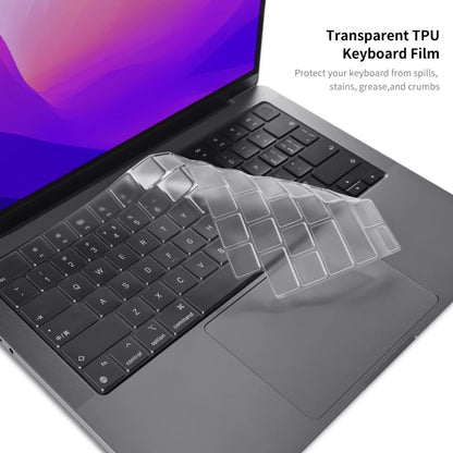 For MacBook Air 13.6 2022/2024 A2681 M2 / A3113 M3 US Version ENKAY 3 in 1 Crystal Laptop Case with TPU Keyboard Film / Anti-dust Plugs, 3 in 1 US Version