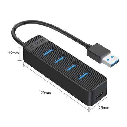 ORICO TWU3-4A-BK 4-Port USB 3.0 HUB, TWU3-4A