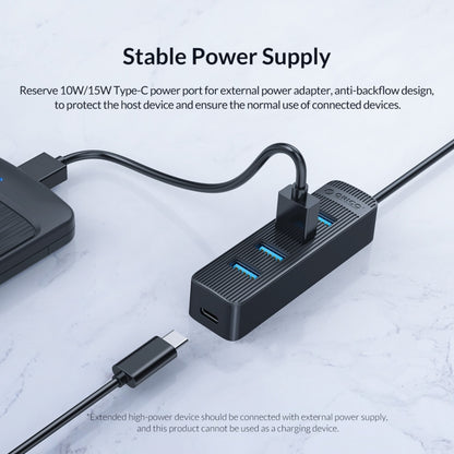 ORICO TWU3-4A-BK 4-Port USB 3.0 HUB, TWU3-4A
