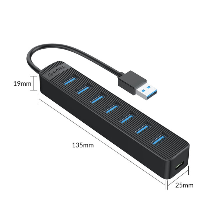 ORICO TWU3-7A-BK 7-Port USB 3.0 HUB, TWU3-7A