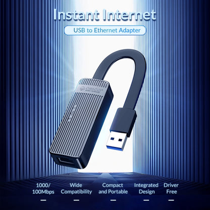 ORICO UTK-U2-BK USB to Ethernet Adapter （100 Mbit）, UTK-U2